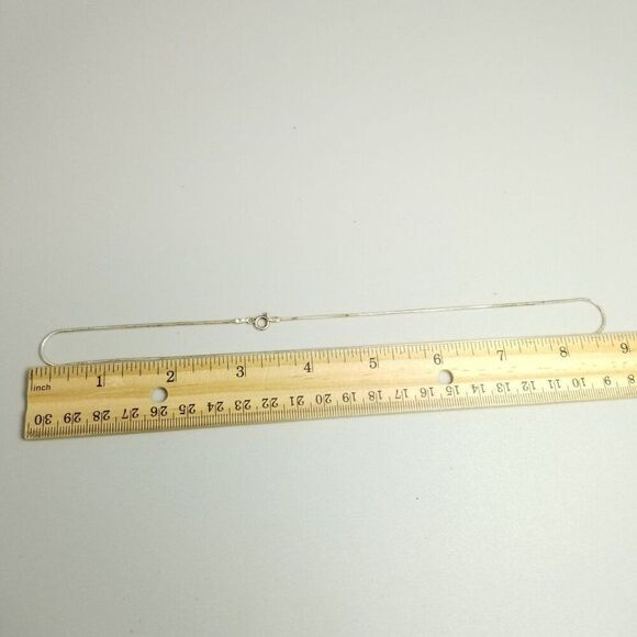 Vintage Sterling Silver Snake Chain Necklace, 18 Inches Long, 925 Milor - Picture 6 of 7